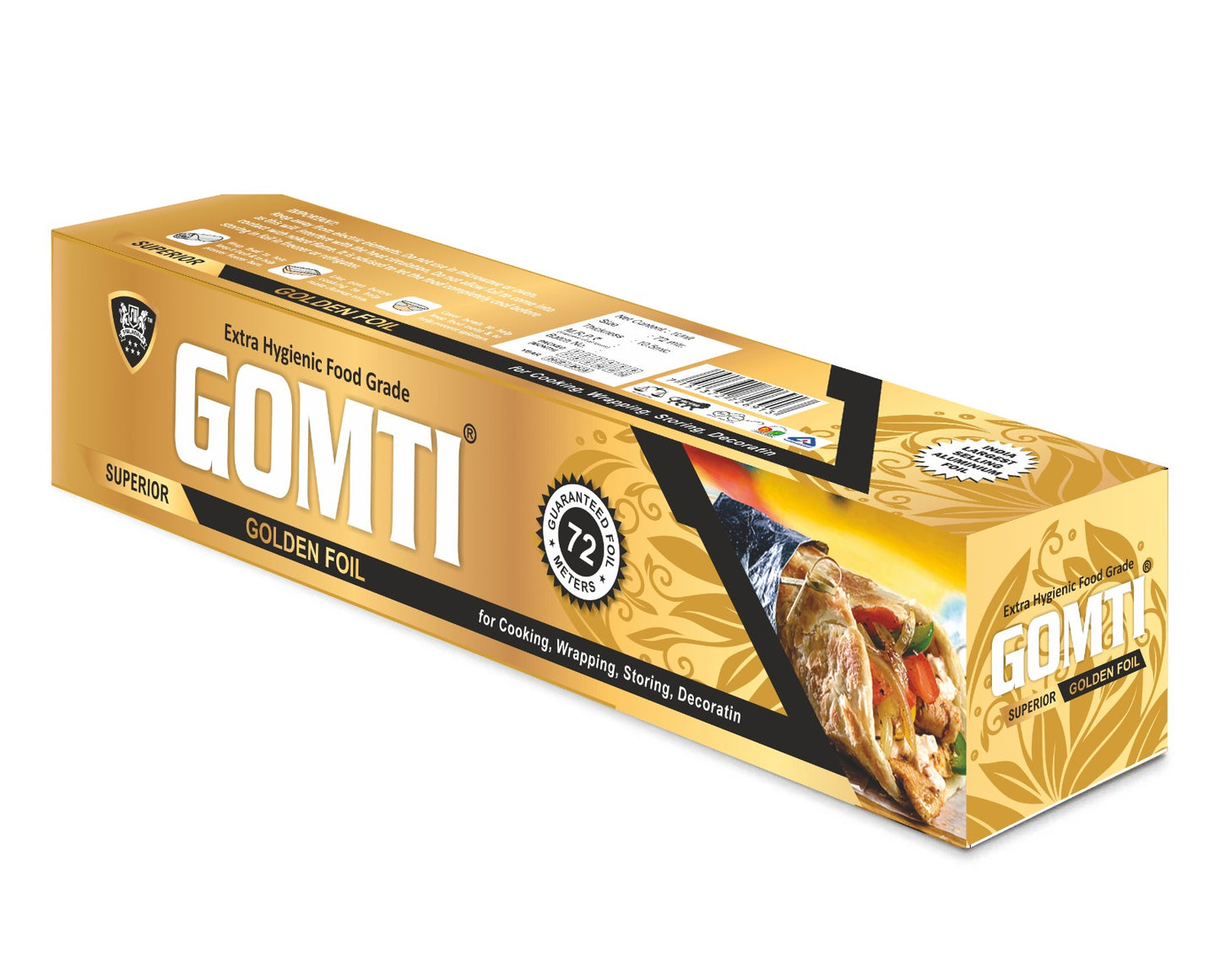 Gomti Foils 72 Metres Golden Foil