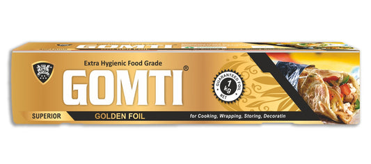 Gomti Foils 1Kg NET Golden Foil